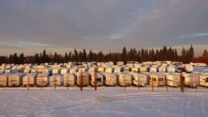 RV Storage in Beaumont Alberta Journeys End RV Storage 1 300x169