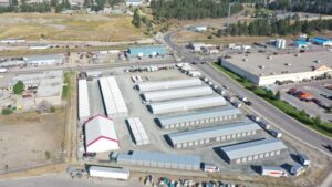 RV Storage in Cranbrook British Columbia Black Metal Storage 1 300x169