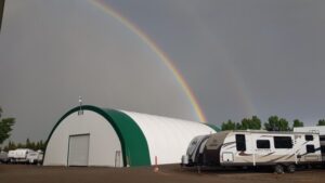 RV Storage in Okotoks Alberta Rainbow Storage Ltd 1 300x169